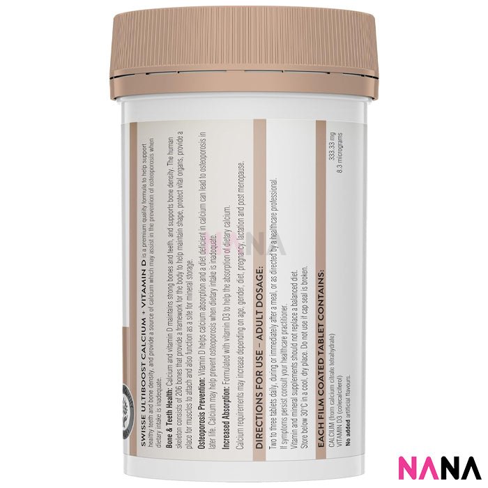 Swisse Ultiboost Calcium + Vitamin D 150 Capsules x2 - NANA MALL