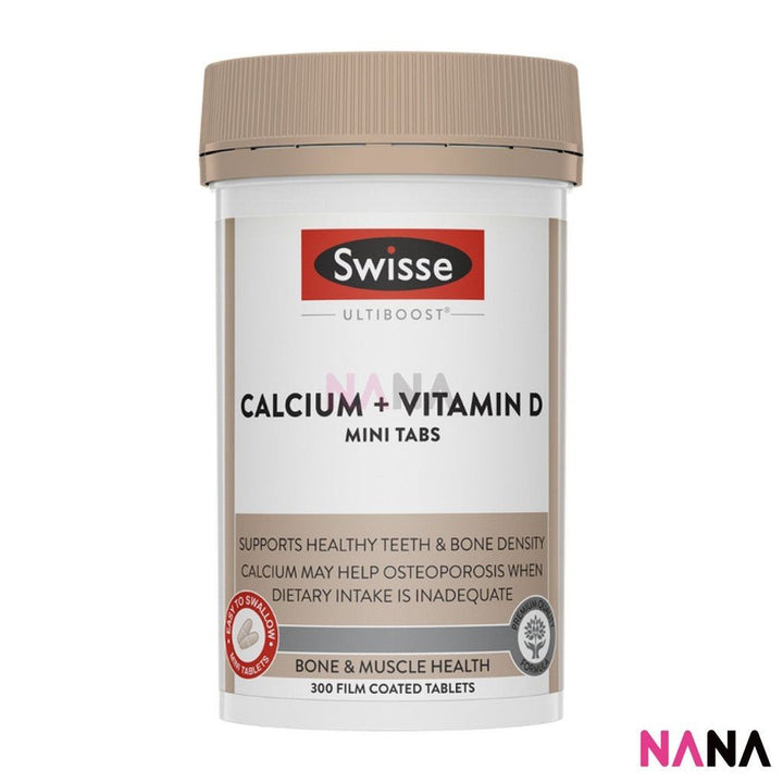 Swisse Ultiboost Calcium + Vitamin D Mini 300 Capsules & Vitamin K2 60 Capsules - NANA MALL