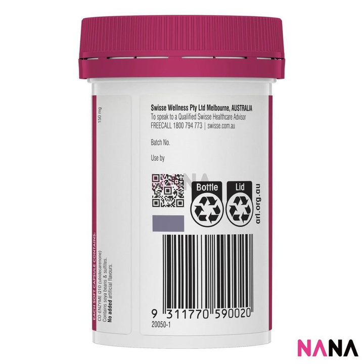 Swisse Ultiboost Co - Enzyme Q10 150mg 50 Capsules(EXP:02 2028) - NANA MALL