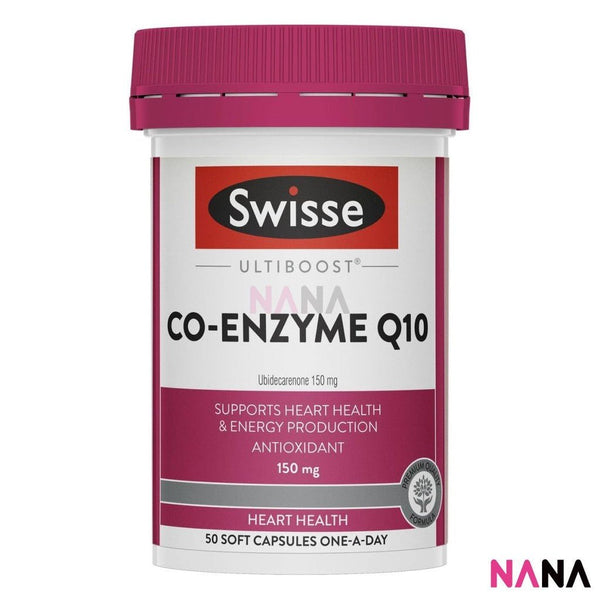 Swisse Ultiboost Co - Enzyme Q10 150mg 50 Capsules(EXP:02 2028) - NANA MALL