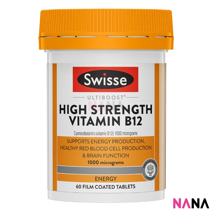Swisse Ultiboost High Strength Vitamin B12 60 Tablets - NANA MALL