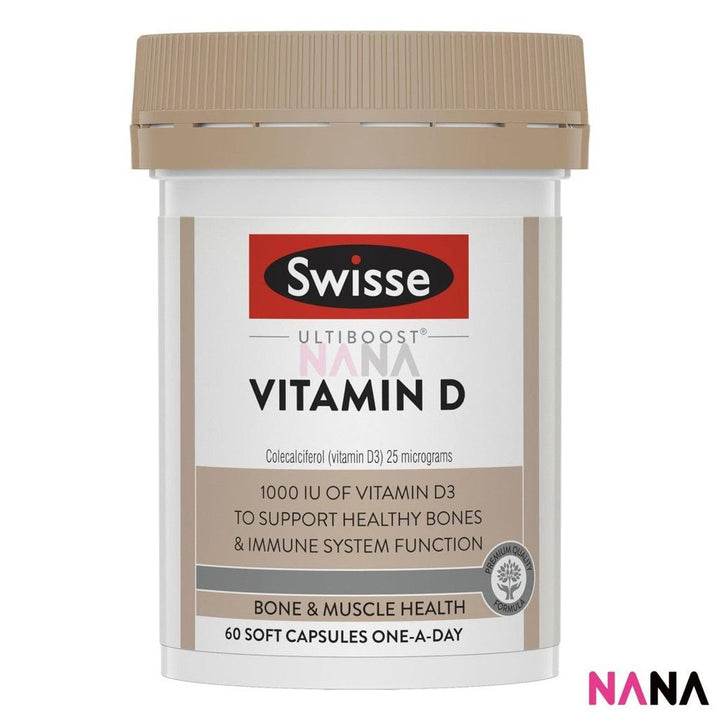 Swisse Ultiboost Vitamin D 60 Capsules(EXP:02 2028) - NANA MALL