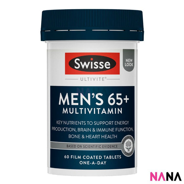 Swisse Ultivite Men's Multivitamin 65+ 60 Tablets (EXP:01 2027) - NANA MALL