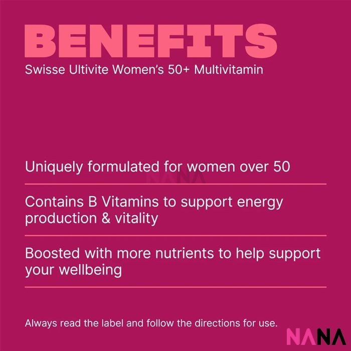 Swisse Ultivite Women's 50+ Multivitamin 60 Tablets(EXP:01 2027) - NANA MALL
