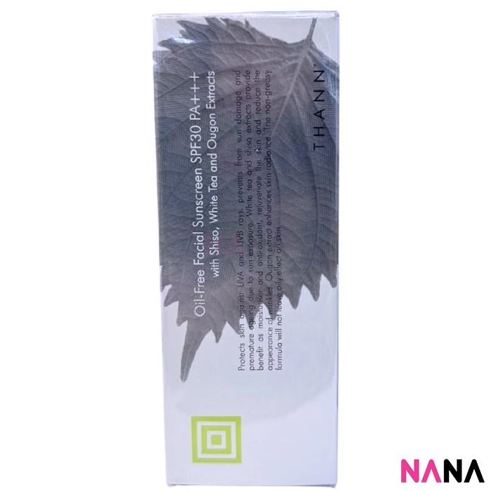 Thann Oil Free Facial Sunscreen SPF30 PA+++ With Shiso And White Tea Extracts 40g - NANA MALL