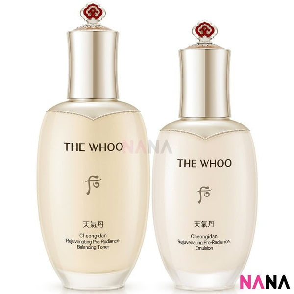 The History Of Whoo Cheongidan Rejuvenating Pro - Radiance Base Set (Toner 150ml + Emulsion 110ml) - NANA MALL