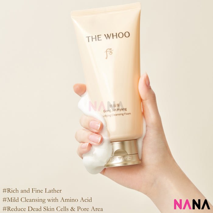 The History of Whoo Gongjinhyang Firming Clarifying Cleansing Foam 180ml - NANA MALL