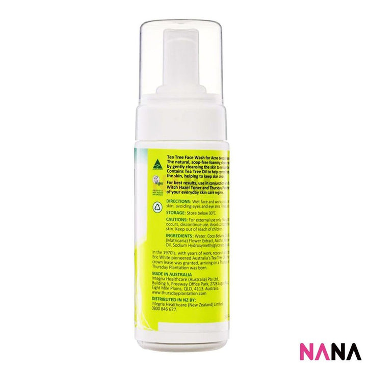 Thursday Plantation Tea Tree Face Wash for Acne 150ml - NANA MALL