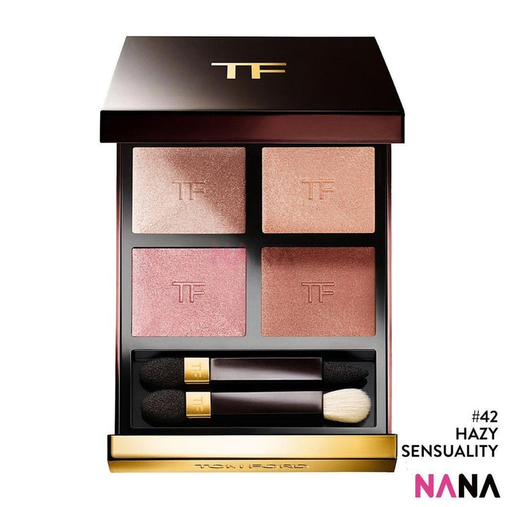 Tom Ford Eye Color Quad [01 Golden Mink 10g, 04 Honey Moon 10g, 20 Disco Dust 10g, 30 Insolent Rose 10g, 31 Sous Le Sable 9g, 35 Rose Topaz 9g, 40 Golden Hour 6g, 41 Peach Dawn 6g, 42 Hazy Sensuality 6g] - NANA MALL