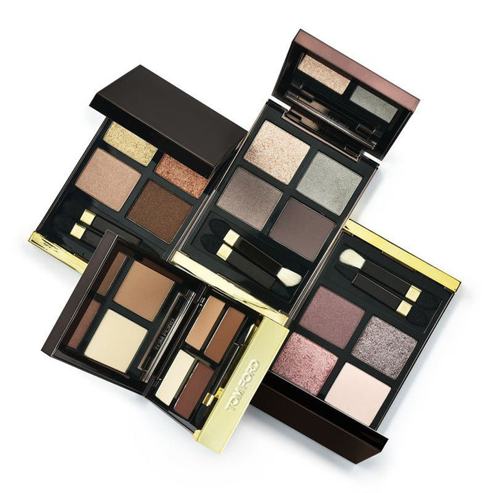 Tom Ford Eye Color Quad [01 Golden Mink 10g, 04 Honey Moon 10g, 20 Disco Dust 10g, 30 Insolent Rose 10g, 31 Sous Le Sable 9g, 35 Rose Topaz 9g, 40 Golden Hour 6g, 41 Peach Dawn 6g, 42 Hazy Sensuality 6g] - NANA MALL