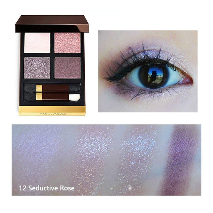 Tom Ford Eye Color Quad [01 Golden Mink 10g, 04 Honey Moon 10g, 20 Disco Dust 10g, 30 Insolent Rose 10g, 31 Sous Le Sable 9g, 35 Rose Topaz 9g, 40 Golden Hour 6g, 41 Peach Dawn 6g, 42 Hazy Sensuality 6g] - NANA MALL