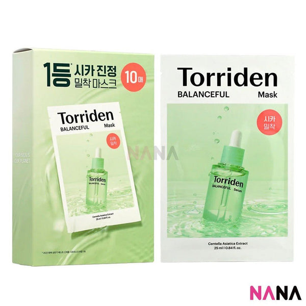 Torriden Balanceful Centella Asiatica Extract Cica Mask 10sheets/box - NANA MALL