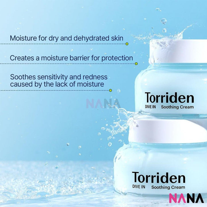 Torriden Dive In Low Molecular Hyaluronic Acid Soothing Cream 100ml - NANA MALL