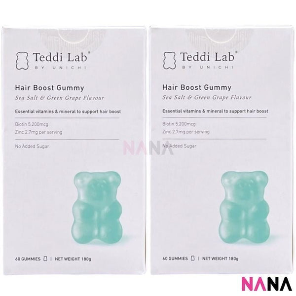 Unichi Teddi Lab Hair Boost Gummy Biotin + Zinc Gummy 60 Gummies x2 - NANA MALL