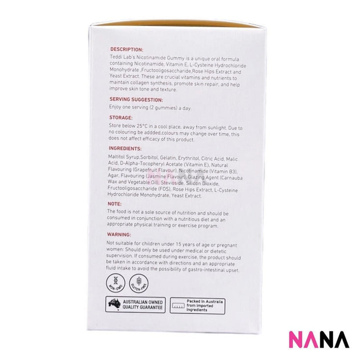 Unichi Teddi Lab Nicotinamide Gummy 60 Gummies x2 - NANA MALL