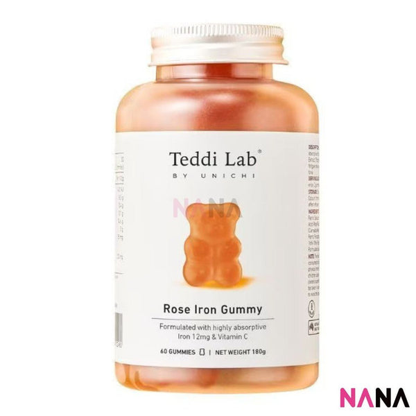 Unichi Teddi Lab Rose Iron Gummy - Rose & Date Flavour 60gummies - NANA MALL