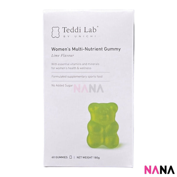 Unichi Teddi Lab Women's Multi - Nutrient Gummy - Lime Flavour 60 Gummies - NANA MALL