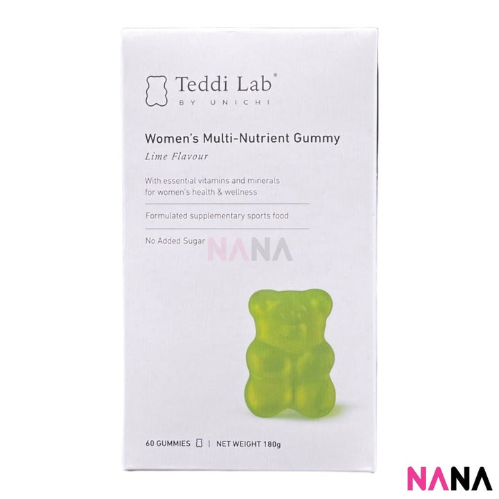 Unichi Teddi Lab Women's Multi - Nutrient Gummy - Lime Flavour 60 Gummies - NANA MALL