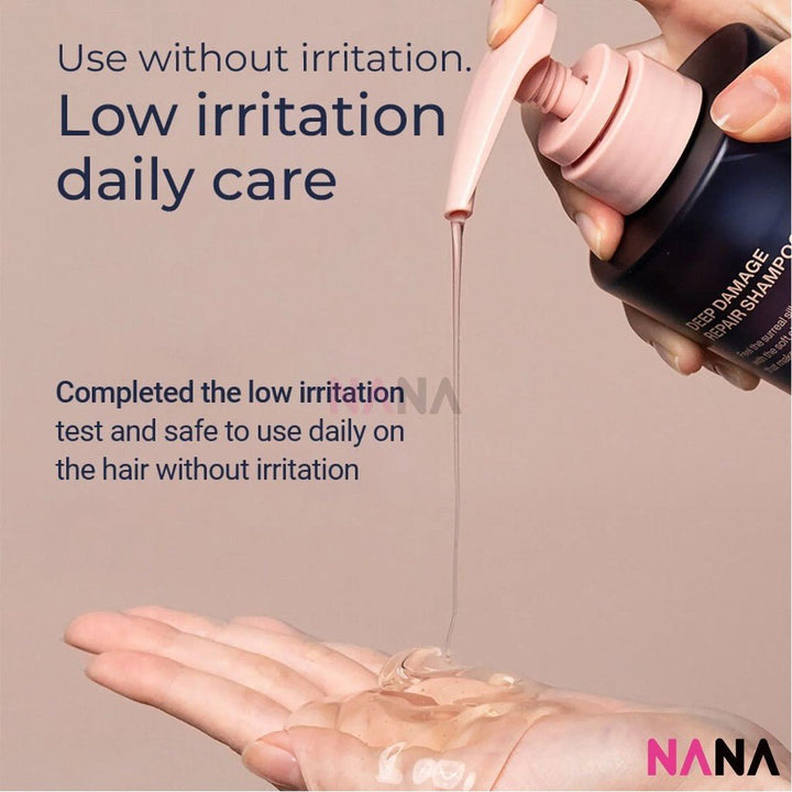 Unove Deep Damage Repair Shampoo - Rosy Aura 500g - NANA MALL