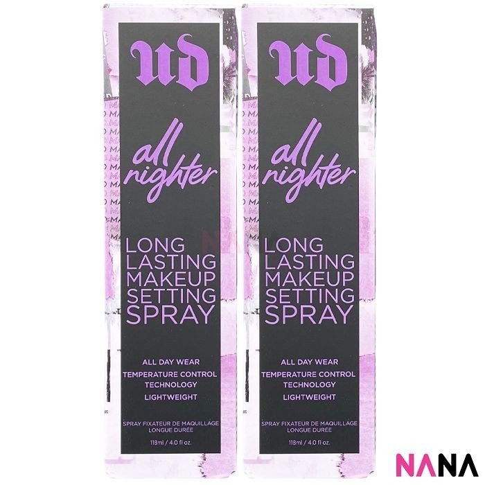 URBAN DECAY ALL NIGHTER Long - Lasting Makeup Setting Spr - ay 118ml x2 - NANA MALL