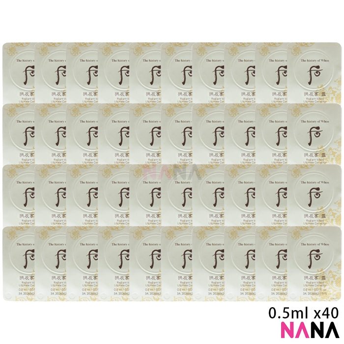 Whoo Radiant White Ultimate Corrector Sample Pack (0.5ml x 40/10/5) - NANA MALL
