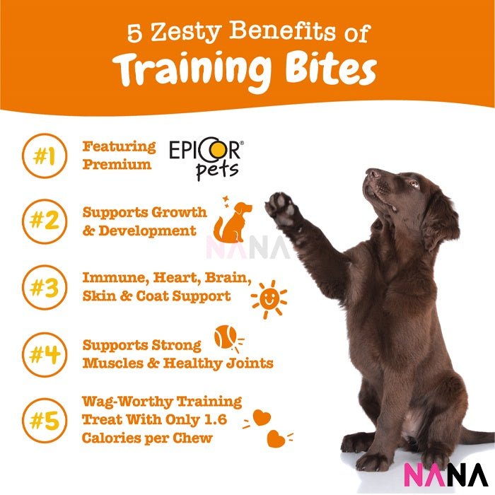 Zesty Paws All In One Training Bites - Bacon Flavor 8oz/226g (EXP:11 2026) - NANA MALL