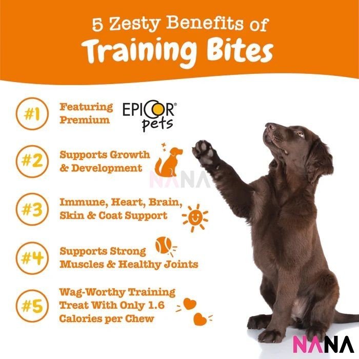 Zesty Paws All In One Training Bites - Peanut Butter Flavor 8oz/226g (EXP:02 2027) - NANA MALL