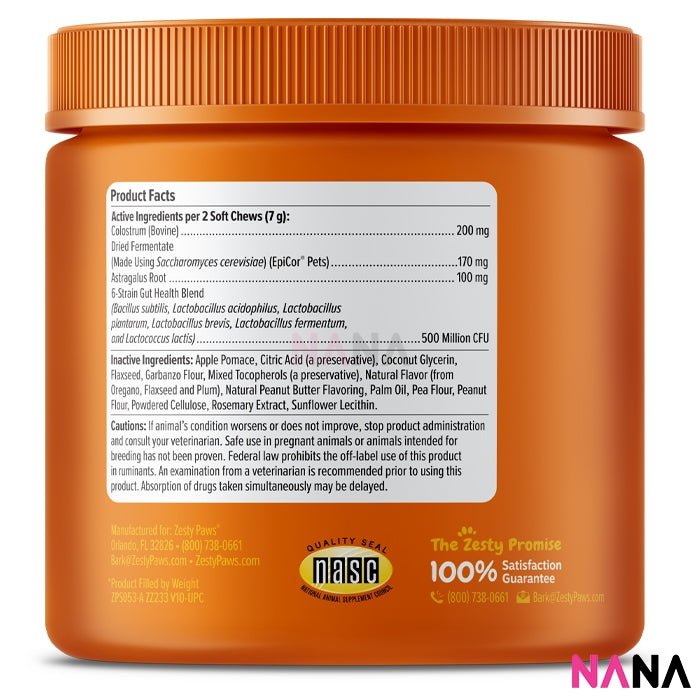 Zesty Paws Allergy & Immune Bites - Peanut Butter Flavor 90 Soft Chews (EXP:05 2026) - NANA MALL
