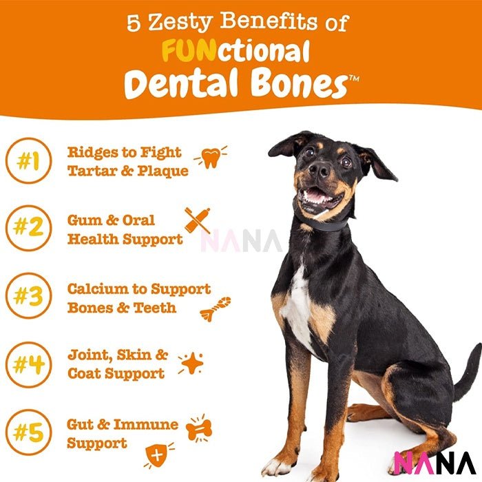 Zesty Paws Dental with Cinnamon Dog Treats - Large 8 ct (EXP:07 2026) - NANA MALL