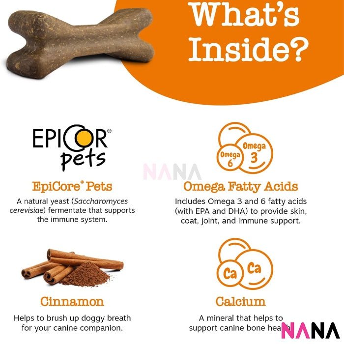 Zesty Paws Dental with Cinnamon Dog Treats - Large 8 ct (EXP:07 2026) - NANA MALL