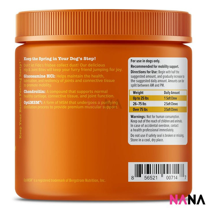 Zesty Paws Hip & Joint Mobility Bites Duck Flavor - 90 Soft Chews - NANA MALL