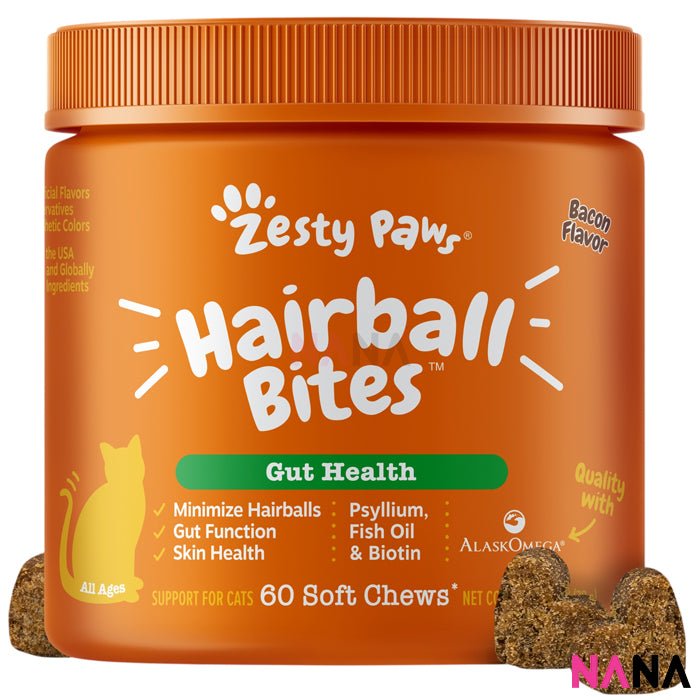 Zesty Paws Premium Quality Cat and Dog Supplements Bites Soft Chews (8 - in - 1 Multifunctional, Senior Dogs Advanced 11 - in - 1, Aller - Immune, Probiotic, Calming, Mobility, Omega, Salmon, Cranberry Bladder, Stay Green, Salmon Oil, Hairball & Calming for Cats) - NANA MALL