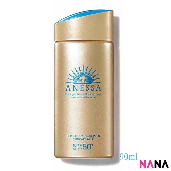 Shiseido Anessa Perfect UV Sunscreen Skincare Milk SPF50+ PA++++ 90ml - Gold