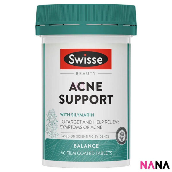 SWISSE Beauty Acne Support 60 Film Coated Tablets (EXP:08 2024)