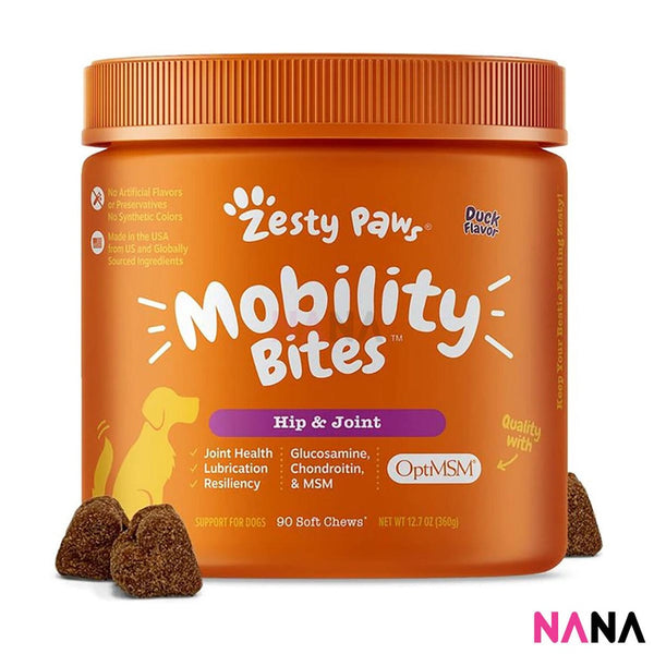 Zesty Paws Mobility Bites Duck Flavor 90 Soft Chews