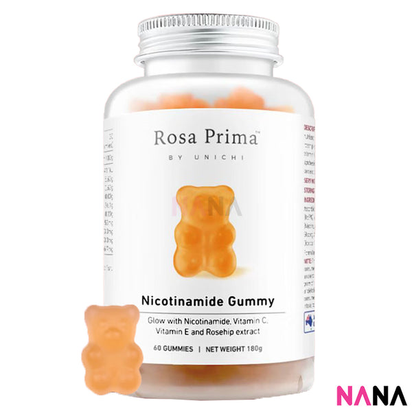 Unichi Nicotinamide Gummy 60 Gummies - Rosehip Flavour