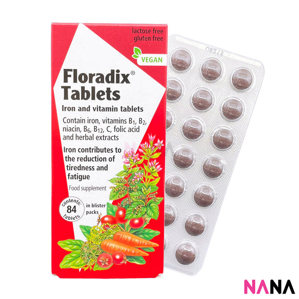 Floradix Iron & Vitamin Tablets 84 Tablets