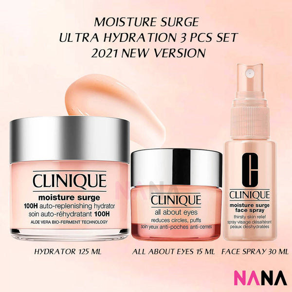 Clinique Moisture Surge Ultra Hydration Set (125ml+30ml+15ml) [New Packaging]