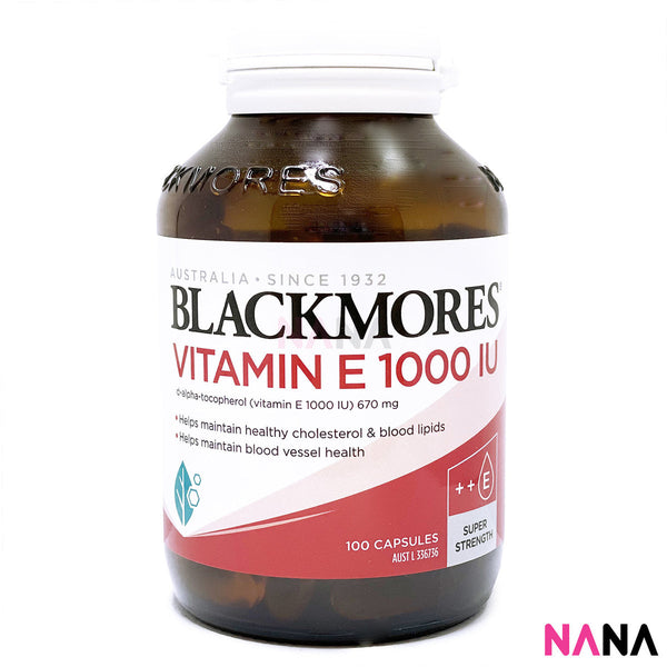 Blackmores Natural Vitamin E 1000IU 100 Capsules
