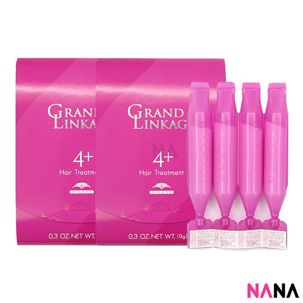 Milbon Grand Linkao Hair Treatment - 4+ (9g x 4pcs) [For Normal Hair] x2