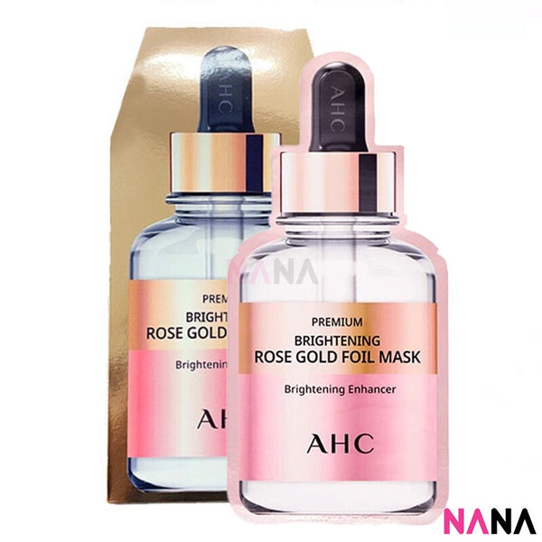 AHC Premium Brightening Rose Gold Foil Mask 5 Sheets/box