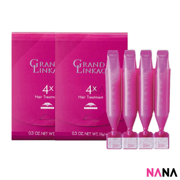 Milbon Grand Linkao Hair Treatment - 4x (9g x 4pcs) [For Coarse Hair] x 2