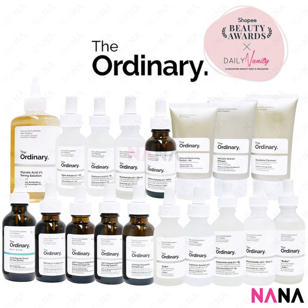 The Ordinary Bestsellers (Niacinamide/ AHA + BHA/ Caffeine/ Hyaluronic Acid/ Buffet/ Alpha Arbutin/ Natural Moisturizing Factors/Azelaic Acid Suspension/ Glycolic Acid Toning/ Argireline/ Ascorbyl Glucoside/ Rose Hip Seed Oil/ Multi-Peptide Hair Density)