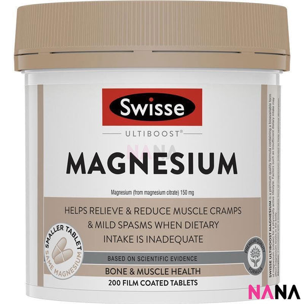 Swisse Ultiboost Magnesium 200 Tablets (EXP:05 2025)