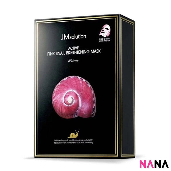 JMsolution Active Pink Snail Brigtening Mask (10 Sheets/ Box)