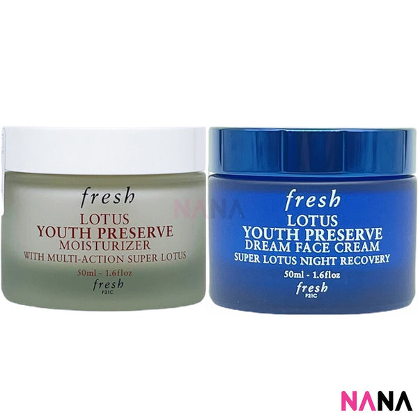 Fresh Lotus Cream Set (Lotus Youth Preserve Moisturizer 50ml + Lotus Youth Preserve Dream Cream 50ml)