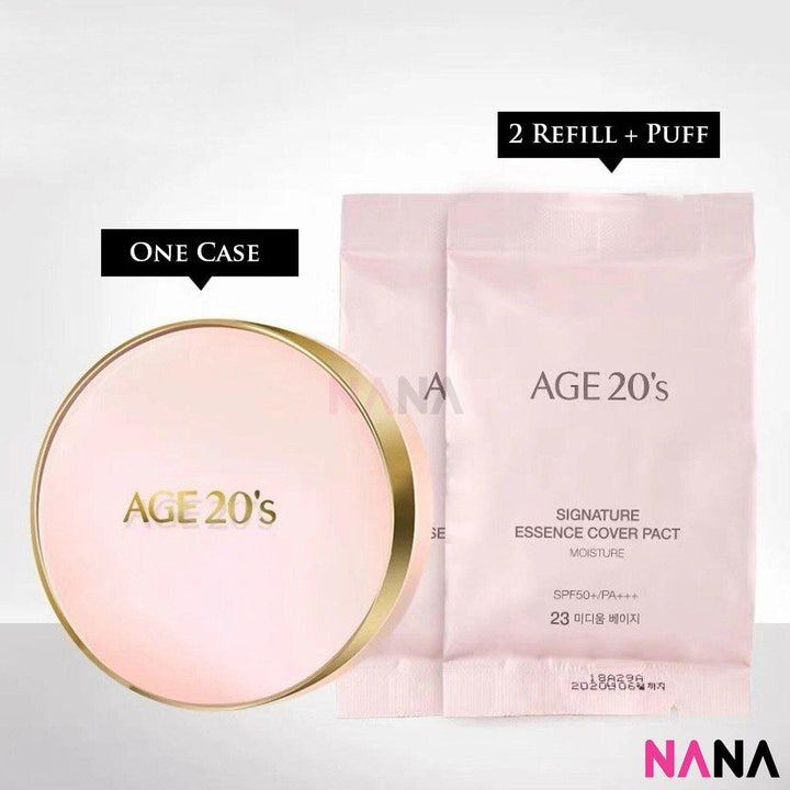 Age20's Signature Essence Cover Pact [White/ Pink/ Black] (#13, 21, 23) Face Age20's 