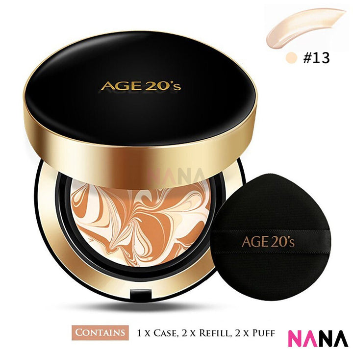Age20's Signature Essence Cover Pact [White/ Pink/ Black] (#13, 21, 23) Face Age20's Intense (Black) #13 