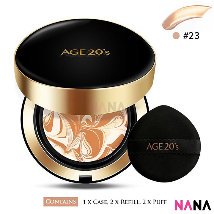 Age20's Signature Essence Cover Pact [White/ Pink/ Black] (#13, 21, 23) Face Age20's Intense (Black) #23 