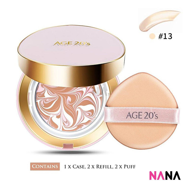 Age20's Signature Essence Cover Pact [White/ Pink/ Black] (#13, 21, 23) Face Age20's Moisture(Pink) #13 
